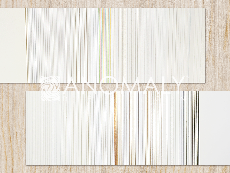 特殊紙を使った印刷制作：印刷は福島県郡山市アノマリーデザイン