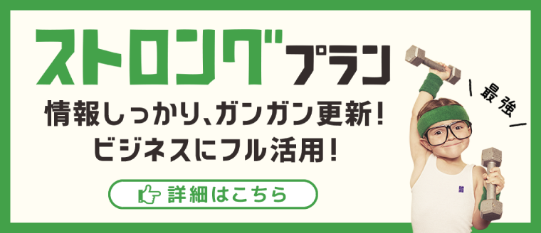 情報しっかり、ガンガン更新。ビジネスにフル活用。ストロングプラン:福島県郡山市アノマリーデザイン
